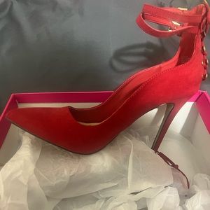 Red 3 in or slightly higher Shoe Dazzle heels